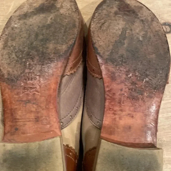Vero Cuoio Italian Leather Lace-up Old School Baroque Oxfords Old Money 9 - Picture 5 of 7